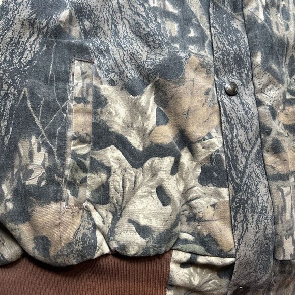 Vintage Berne Gunflint Camo Quilted Jacket Men XL Mossy Oak Made in USA - Picture 4 of 11
